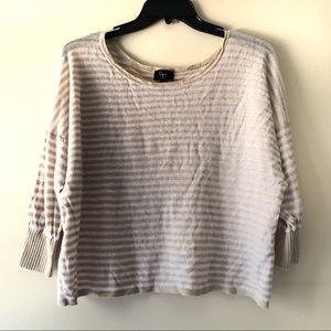 Aqua Yellow Striped Sweater